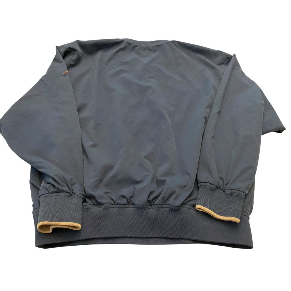 Vtg Cabelas Windcrest Mens Large Pullover Windbreaker Jacket V Neck Navy - Picture 8 of 8